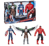 Marvel Captain America Brave New World - Falcon/Captain America/Red Hulk Action Figure - Colorland Toys